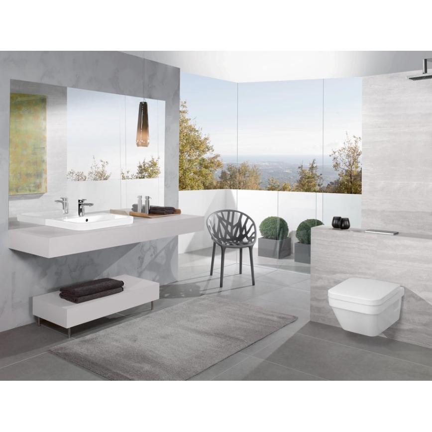 Villeroy & Boch 5685HR01 - Seinale kinnitatav WC-pott ARCHITECTURA SoftClose-istmega, keraamika/valge