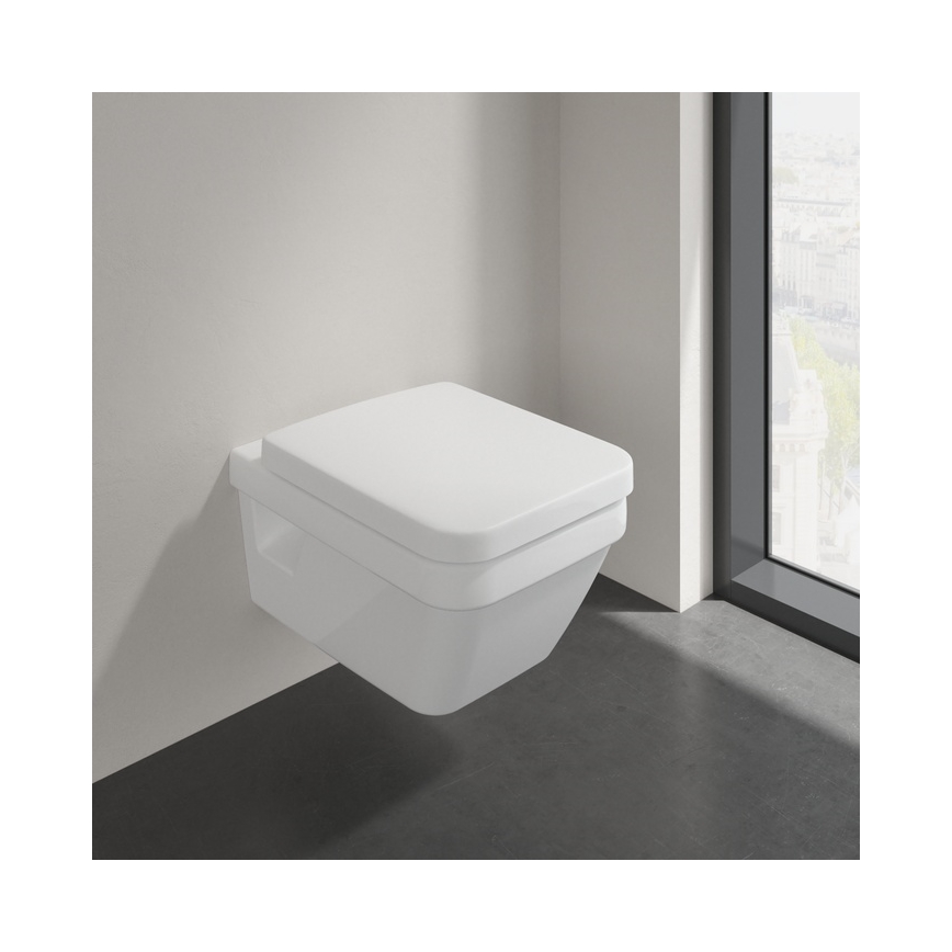 Villeroy & Boch 5685HR01 - Seinale kinnitatav WC-pott ARCHITECTURA SoftClose-istmega, keraamika/valge