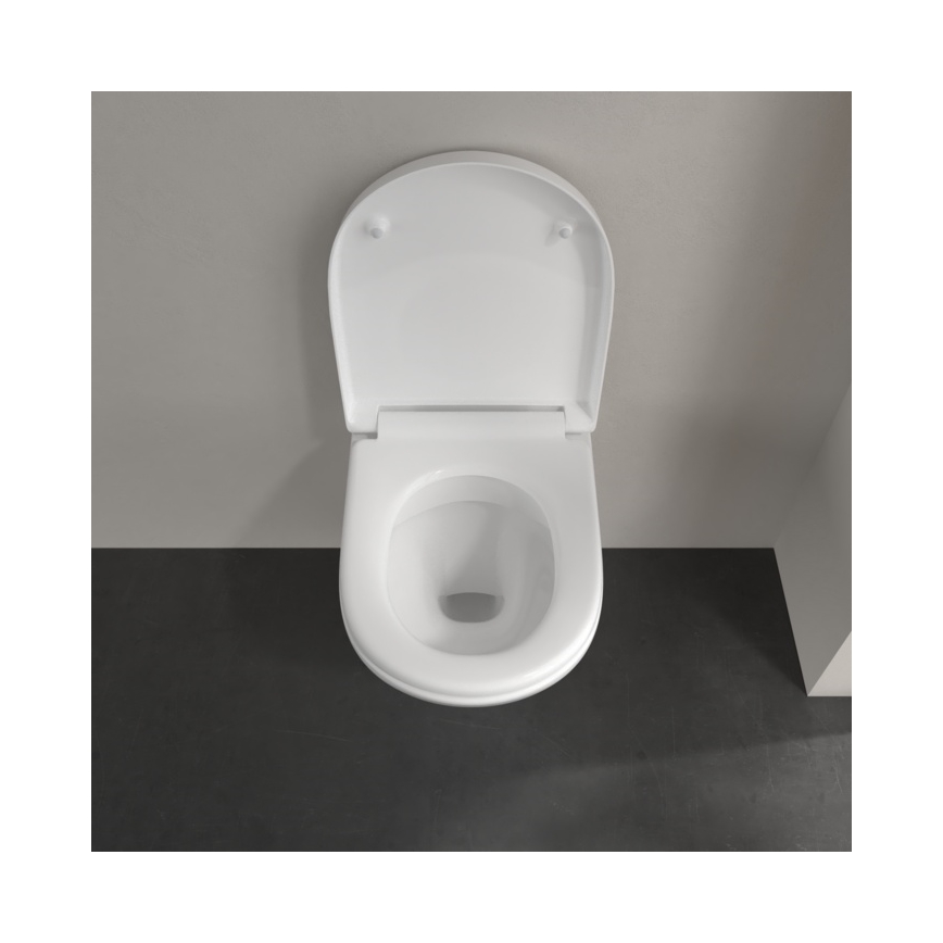 Villeroy & Boch 5688HR01 - Seinapealne WC koos SoftClose-istmekaanega O.NOVO keraamika/valge