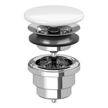 Villeroy & Boch 68080001 - Valamu äravool keraamiline/läikiv kroom