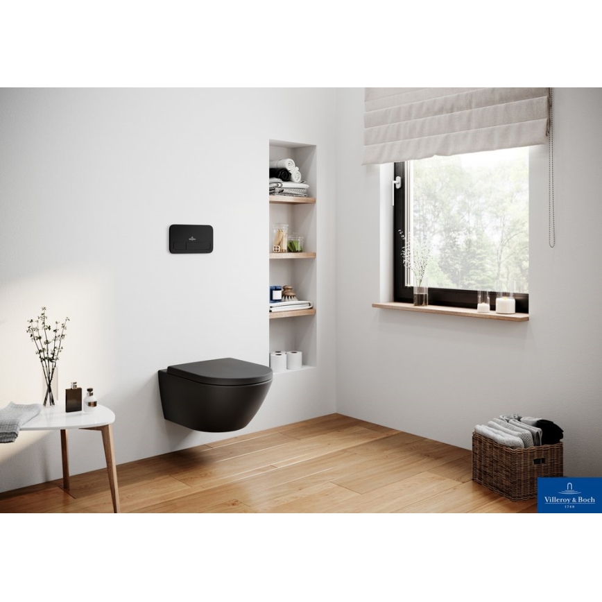Villeroy & Boch 8M42S1R7 - SoftClose SUBWAY WC-poti kaas must