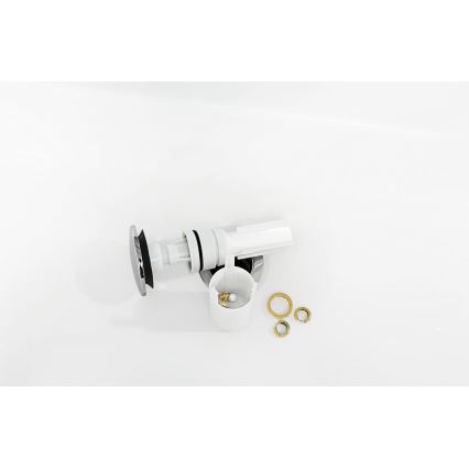 Villeroy & Boch 92198800 - Valamu sifoon PUSHOPEN läikiv kroom/valge