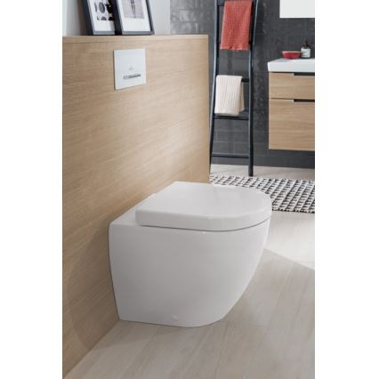 Villeroy & Boch 9M68S101 - SUBWAY 2.0 WC-poti kaas, pehme sulgumisega, valge