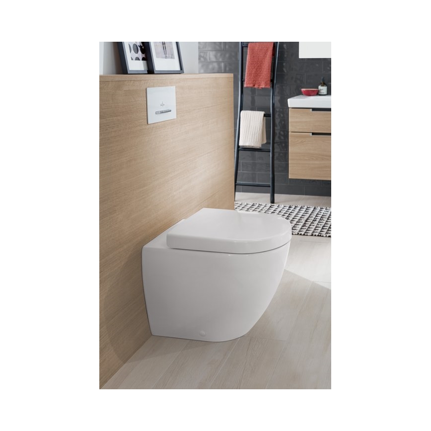 Villeroy & Boch 9M68S101 - SUBWAY 2.0 WC-poti kaas, pehme sulgumisega, valge