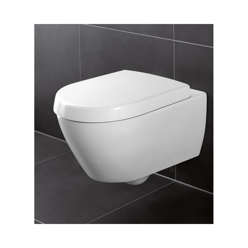 Villeroy & Boch 9M68S101 - SUBWAY 2.0 WC-poti kaas, pehme sulgumisega, valge