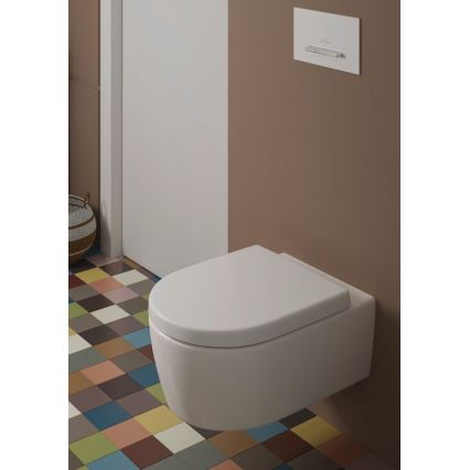 Villeroy & Boch 9M77C101 - AVENTO pehme sulgumisega WC-poti kaas, valge