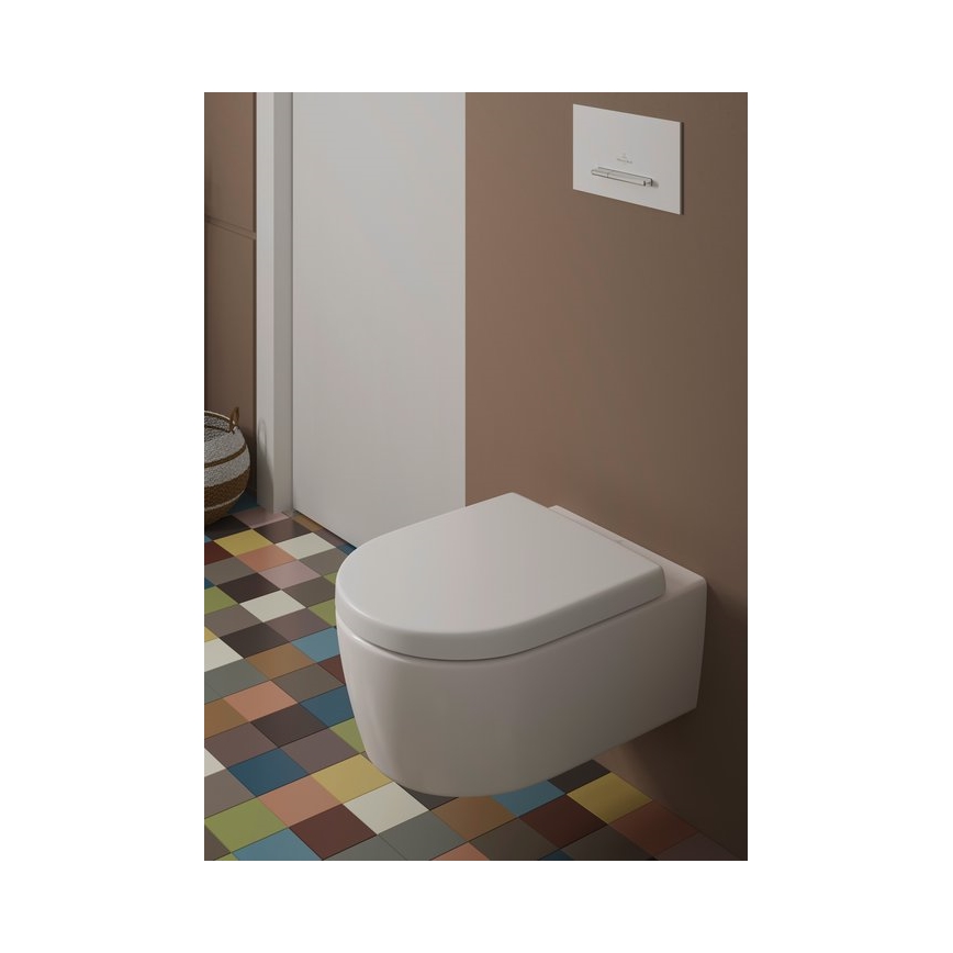 Villeroy & Boch 9M77C101 - AVENTO pehme sulgumisega WC-poti kaas, valge