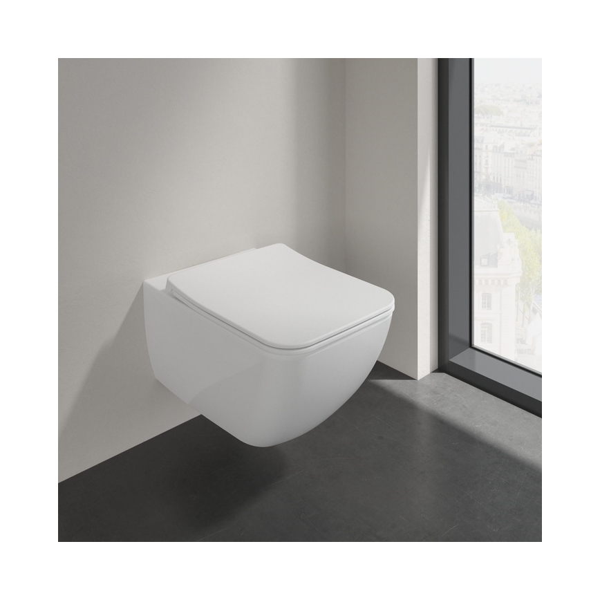 Villeroy & Boch 9M79S101 - SoftClose VENTICELLO WC-istme kaas, valge