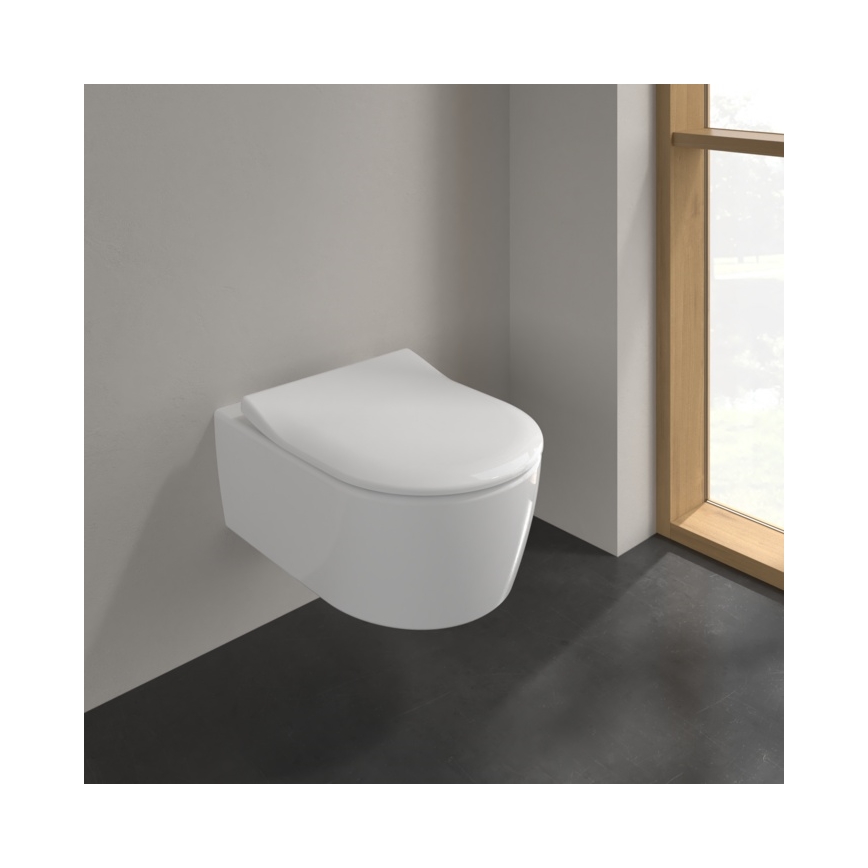 Villeroy & Boch 9M87S101 - SoftClose AVENTO WC-poti kaas, valge