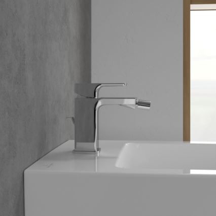 Villeroy & Boch TVB11200100061 - Bideesegisti + äravool SUBWAY 3.0 läikiv kroom