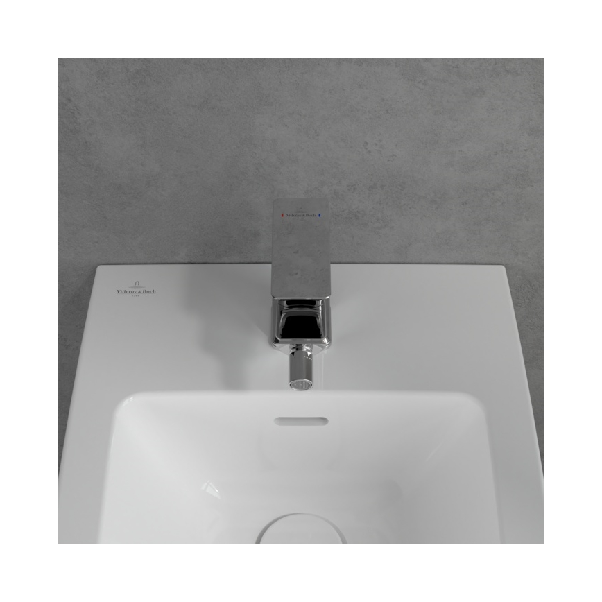 Villeroy & Boch TVB11200100061 - Bideesegisti + äravool SUBWAY 3.0 läikiv kroom