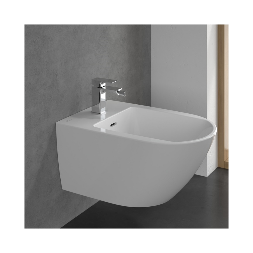Villeroy & Boch TVB11200100061 - Bideesegisti + äravool SUBWAY 3.0 läikiv kroom