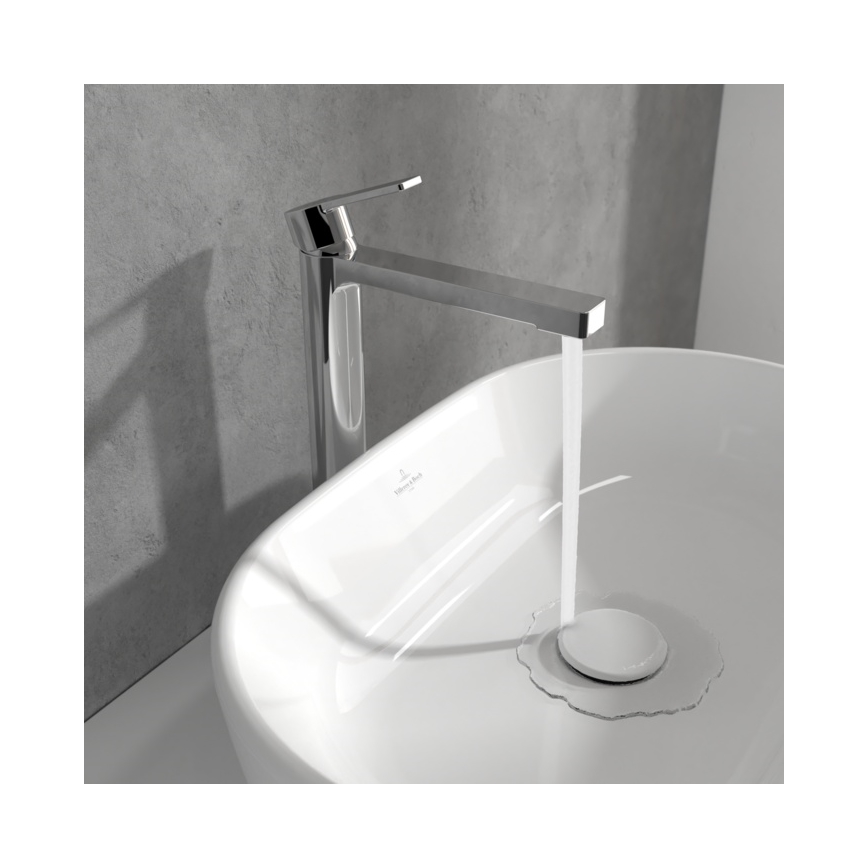 Villeroy & Boch TVW10300500061 - Valamu segisti ARCHITECTURA 32,9 cm koos äravoolukomplektiga, läikiv kroom
