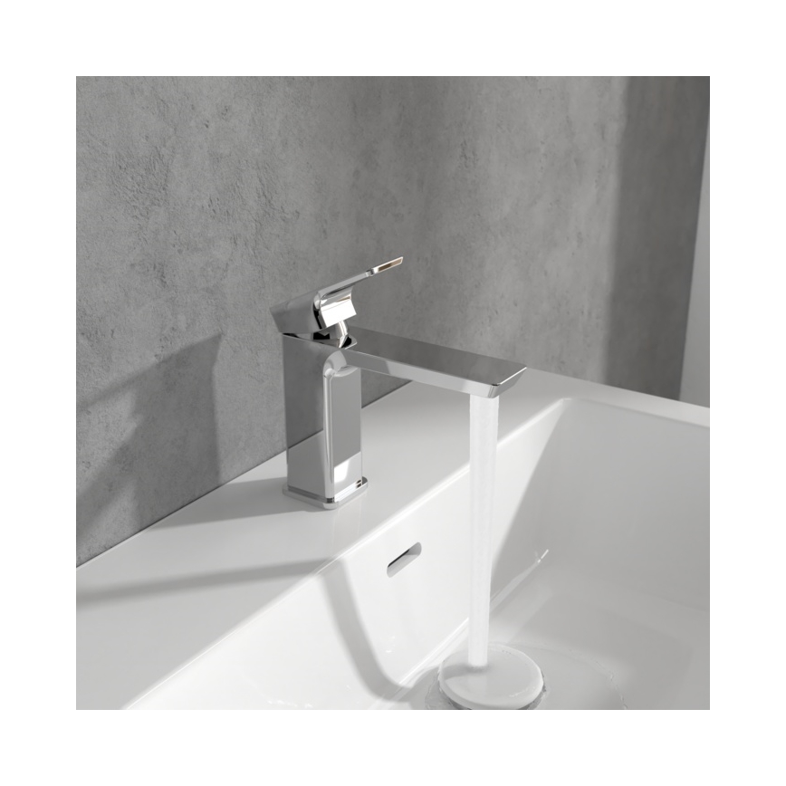 Villeroy & Boch TVW11200300061 - Valamusegisti SUBWAY 15,5 cm läikiv kroom