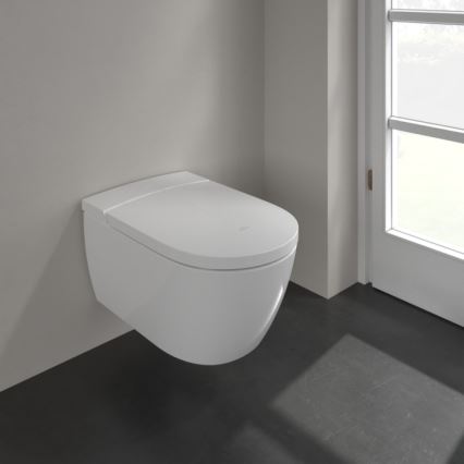 Villeroy & Boch V0E100R1 - Seinapealne bidet SoftClose-istmekaanega VICLEAN keraamika/valge +kaugjuhtimispult