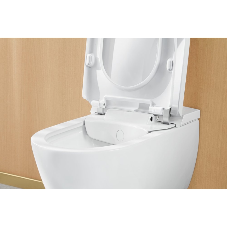 Villeroy & Boch V0E100R1 - Seinapealne bidet SoftClose-istmekaanega VICLEAN keraamika/valge +kaugjuhtimispult