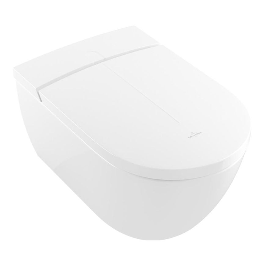 Villeroy & Boch V0E100R1 - Seinapealne bidet SoftClose-istmekaanega VICLEAN keraamika/valge +kaugjuhtimispult