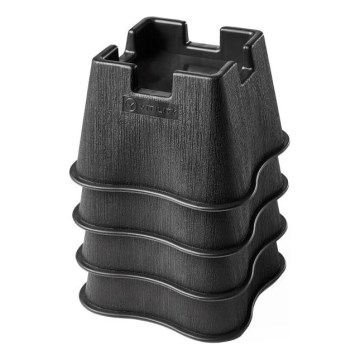 Vitility - 4-osaline voodikõrgendajate komplekt, 7 cm, must