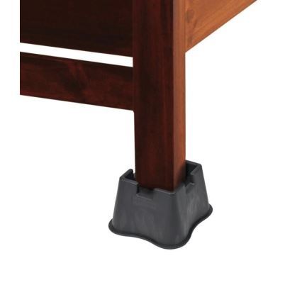 Vitility - 4-osaline voodikõrgendajate komplekt, 7 cm, must