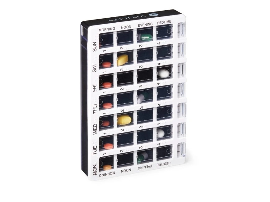 Vitility - Nädalane ravimidosaator valge/must