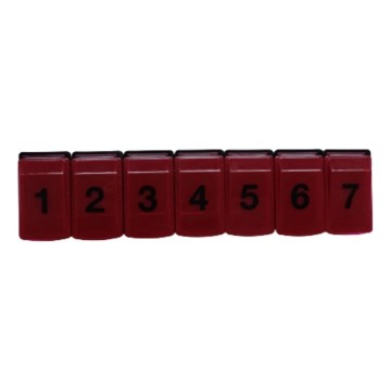 Vitility - nädalane ravimite annustaja, punane