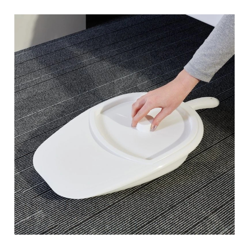 Vitility - voodile asetatav tualett koos kaanega, valge