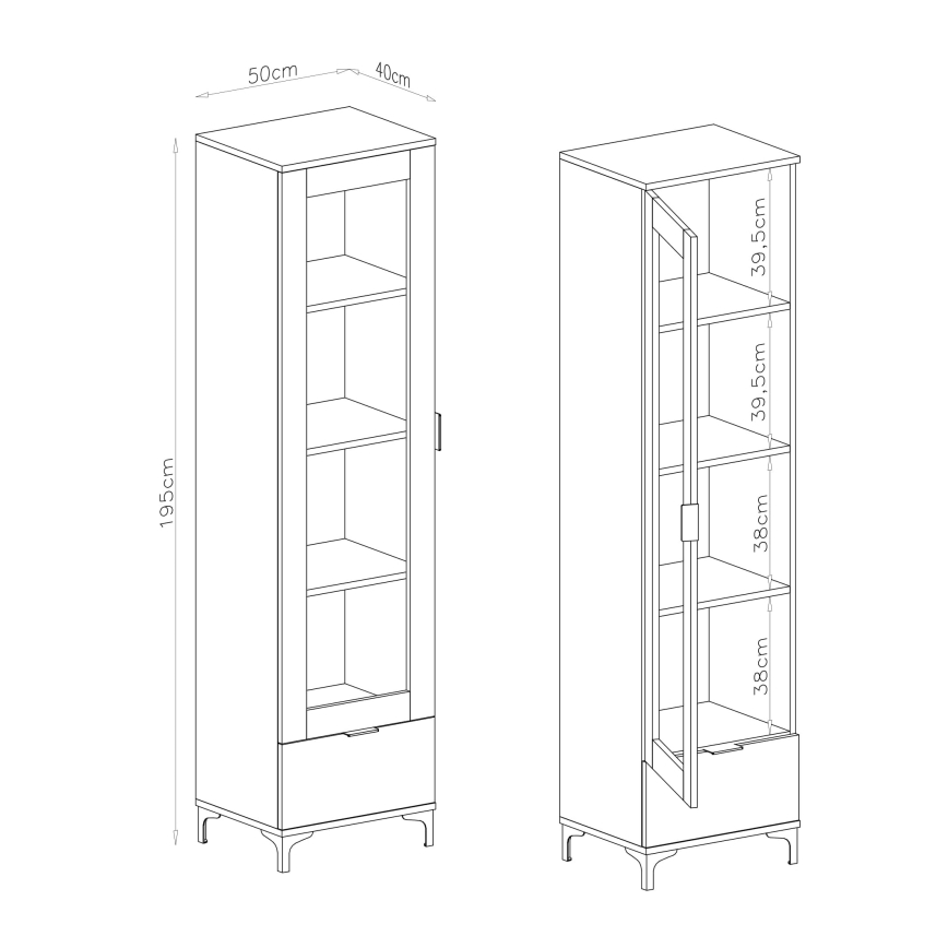 Vitriinkapp LORA tamm artisan