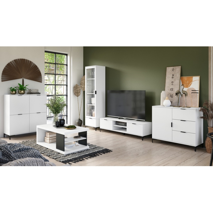 Vitriinkapp LORA valge
