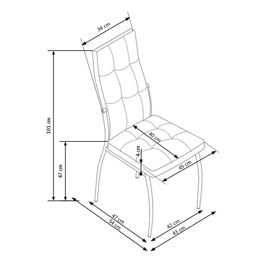 WARMIS söögitool, 1 tk, valge