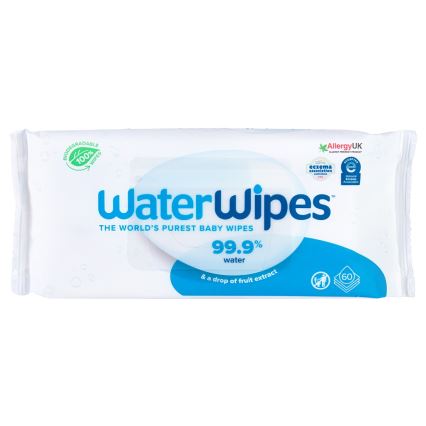 WaterWipes - KOMPLEKT 9x Plastikuvabad märjad lapid 60 tk (540 tk)