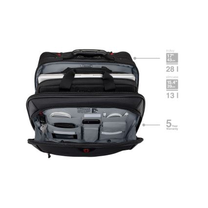Wenger - Reisikohver ratastel 23 l 17" + sülearvuti kott 15,4" Potomac must