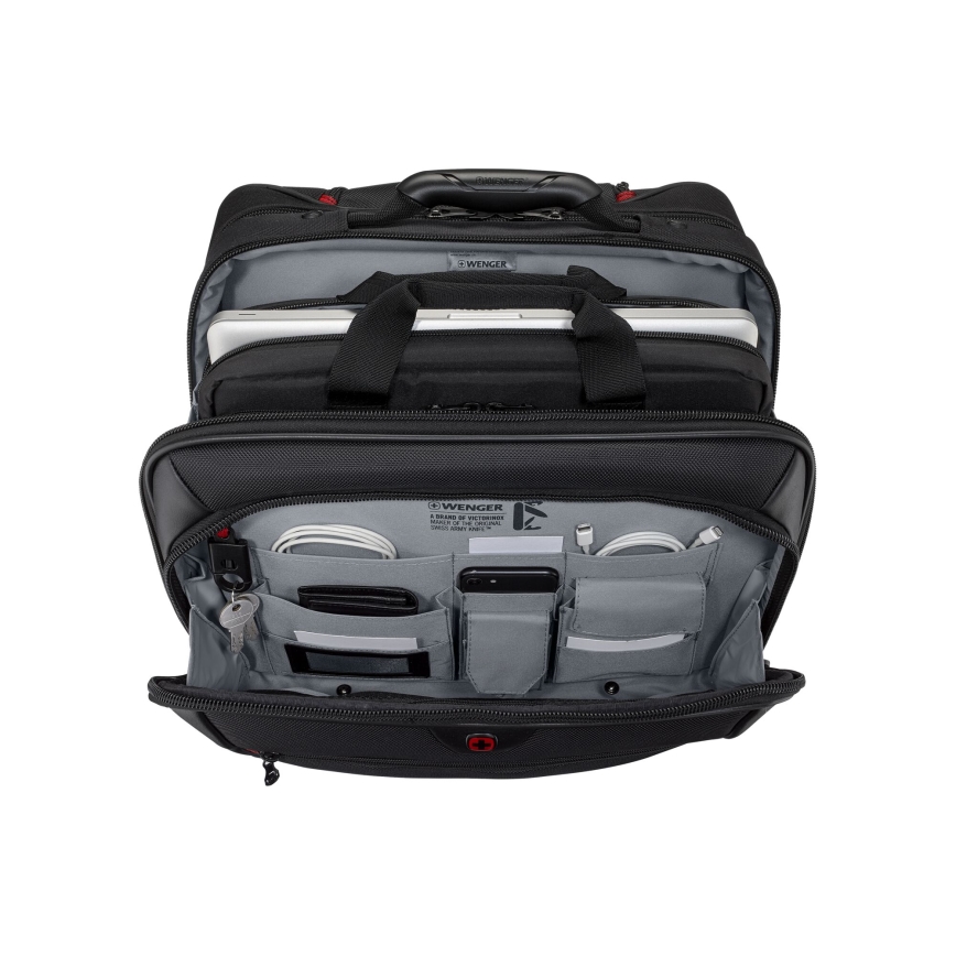 Wenger - Reisikohver ratastel 23 l 17" + sülearvuti kott 15,4" Potomac must