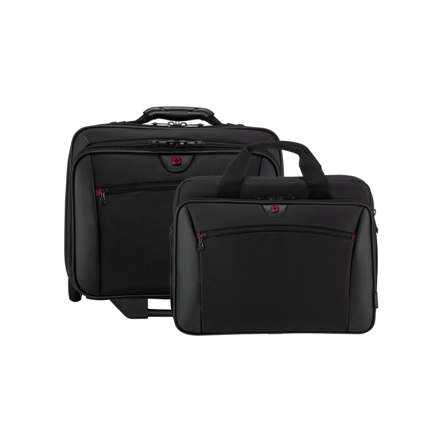 Wenger - Reisikohver ratastel 23 l 17" + sülearvuti kott 15,4" Potomac must