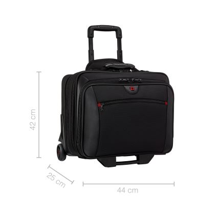 Wenger - Reisikohver ratastel 23 l 17" + sülearvuti kott 15,4" Potomac must