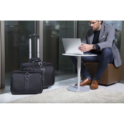Wenger - Reisikohver ratastel 25 l 17" + sülearvuti kott 15,6" Patriot must