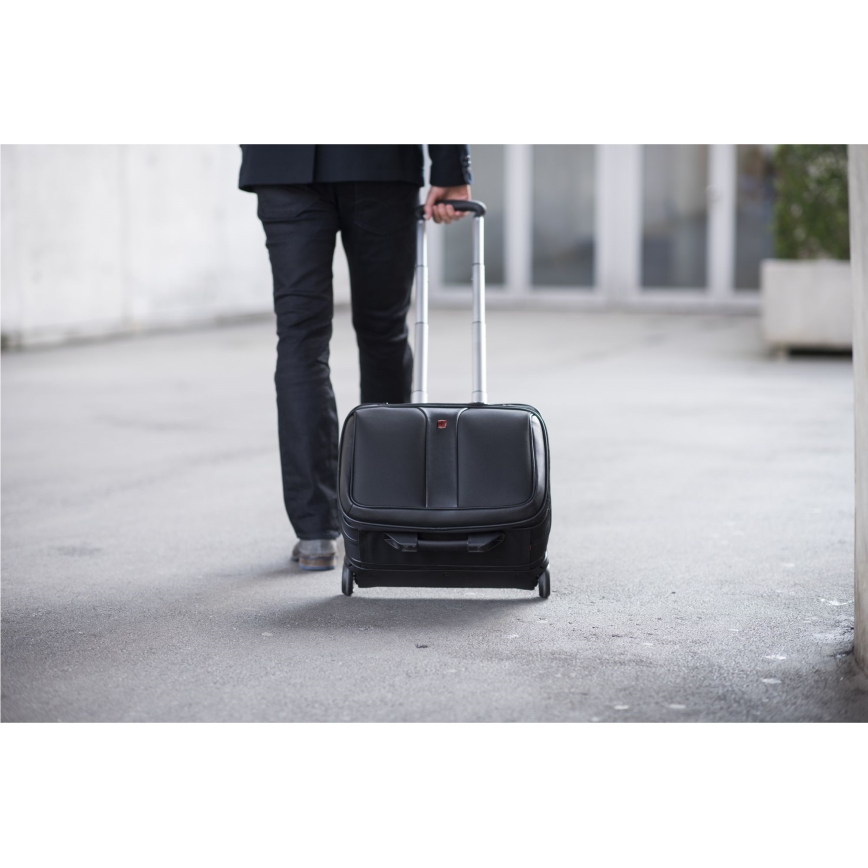 Wenger - Reisikohver ratastel 25 l 17" + sülearvuti kott 15,6" Patriot must
