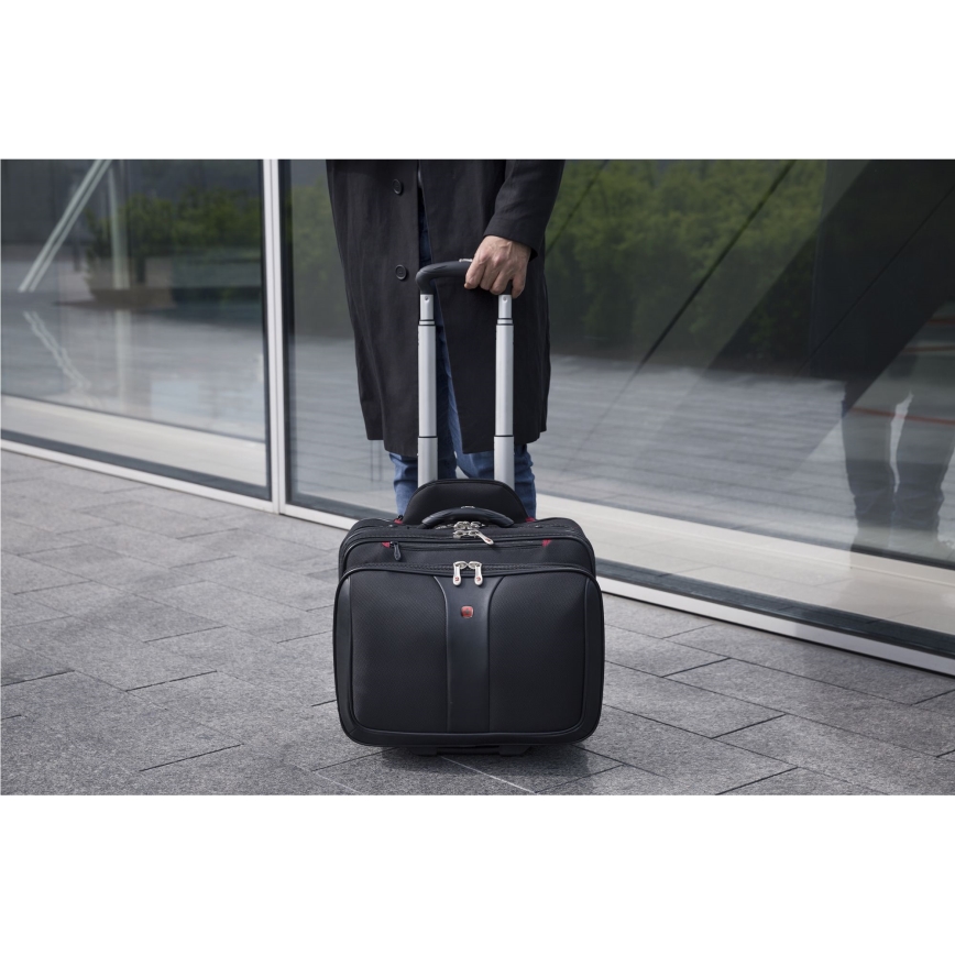 Wenger - Reisikohver ratastel 25 l 17" + sülearvuti kott 15,6" Patriot must