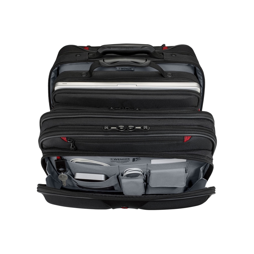 Wenger - Reisikohver ratastel 25 l 17" + sülearvuti kott 15,6" Patriot must