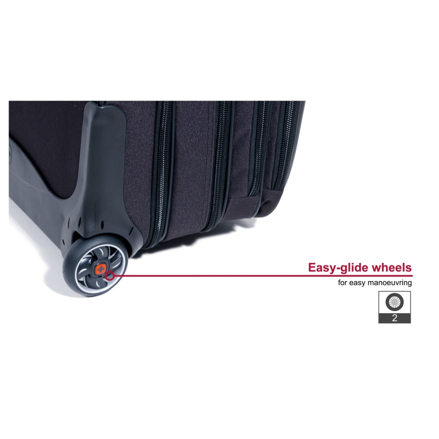 Wenger - Reisikohver ratastel 25 l 17" + sülearvuti kott 15,6" Patriot must