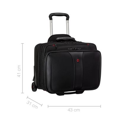 Wenger - Reisikohver ratastel 25 l 17" + sülearvuti kott 15,6" Patriot must