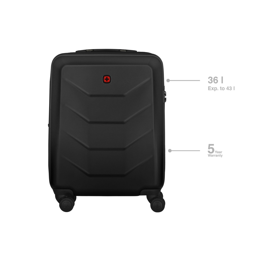 Wenger - Reisikohver ratastel 36 l Prymo must
