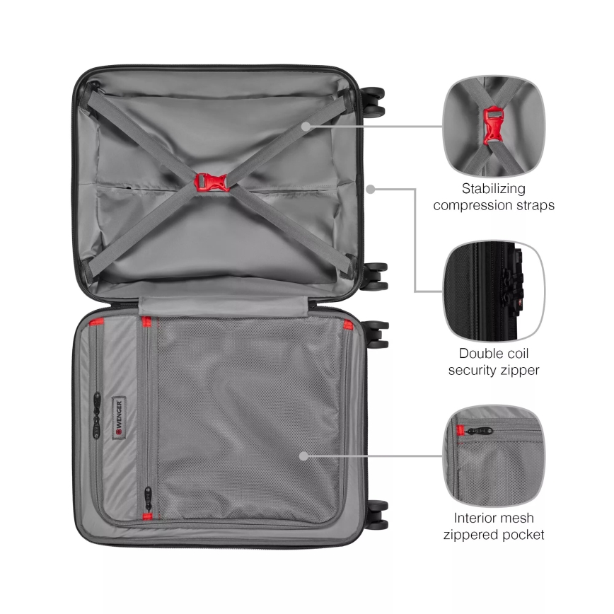Wenger - Reisikohver ratastel 39 l Legacy must