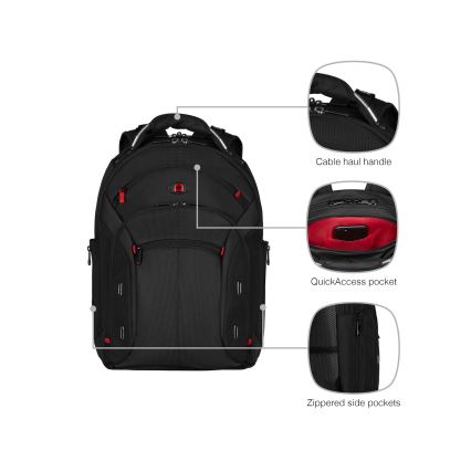 Wenger - Sülearvuti seljakott 20 l 15" tahvelarvuti taskuga 10" Gigabyte must
