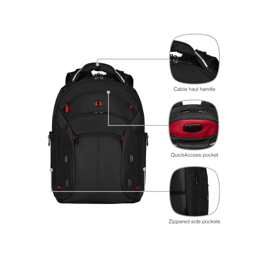 Wenger - Sülearvuti seljakott 20 l 15" tahvelarvuti taskuga 10" Gigabyte must