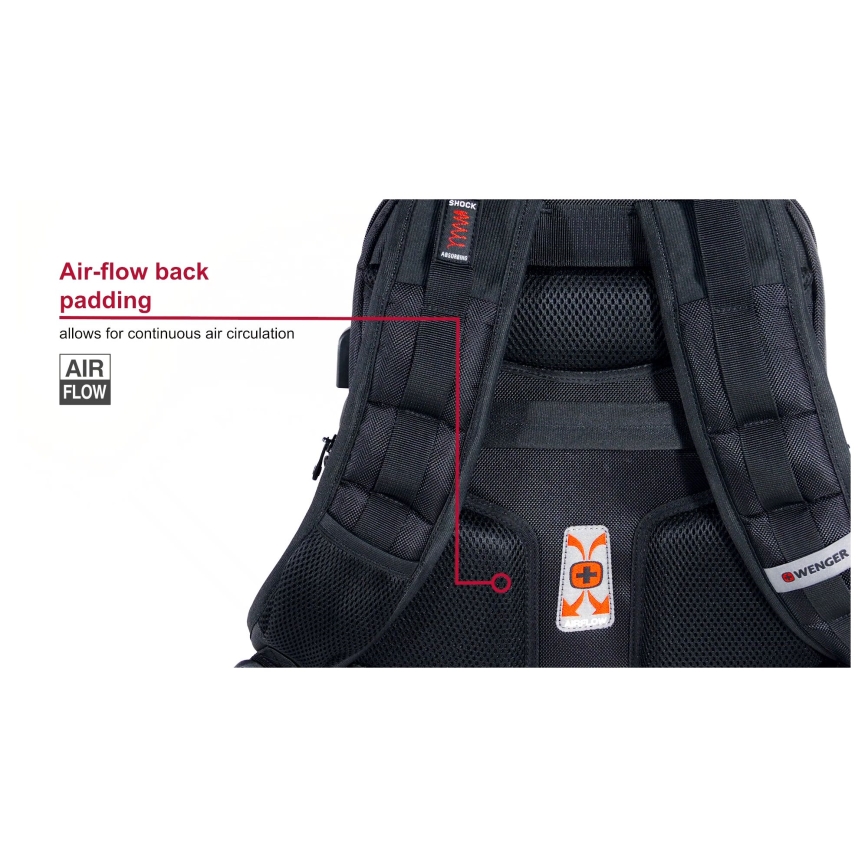 Wenger - Sülearvuti seljakott 25 l 16" tahvelarvuti taskuga 10" Pegasus Deluxe must