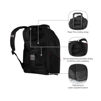 Wenger - Sülearvuti seljakott 26 l 17" tahvelarvuti taskuga 10" Ibex Ballistic Deluxe