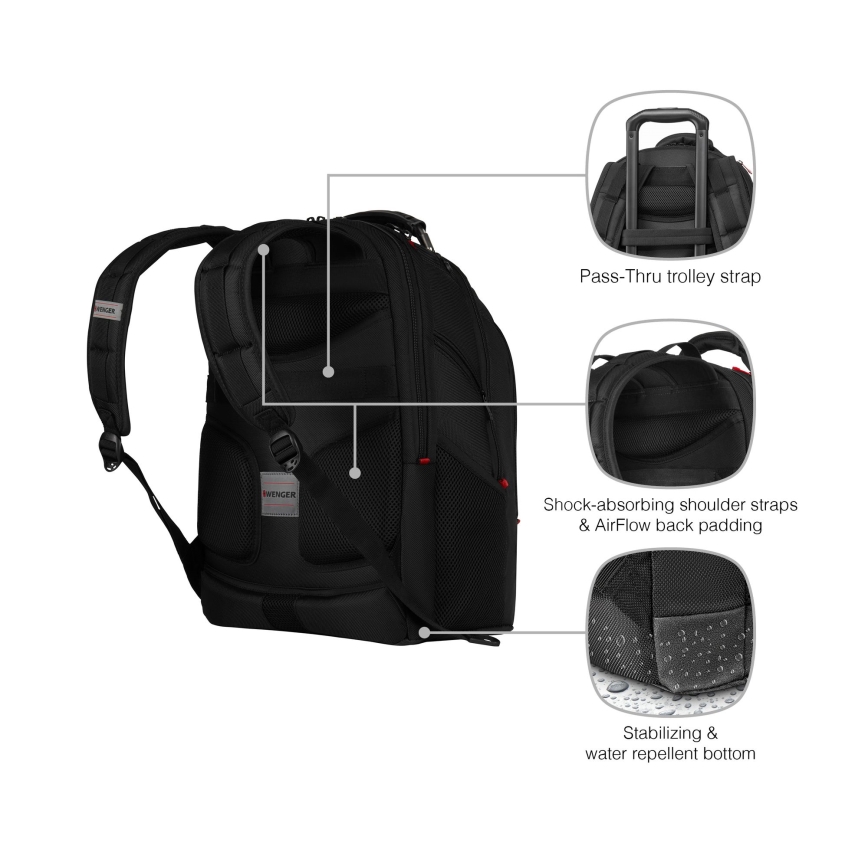 Wenger - Sülearvuti seljakott 26 l 17" tahvelarvuti taskuga 10" Ibex Ballistic Deluxe