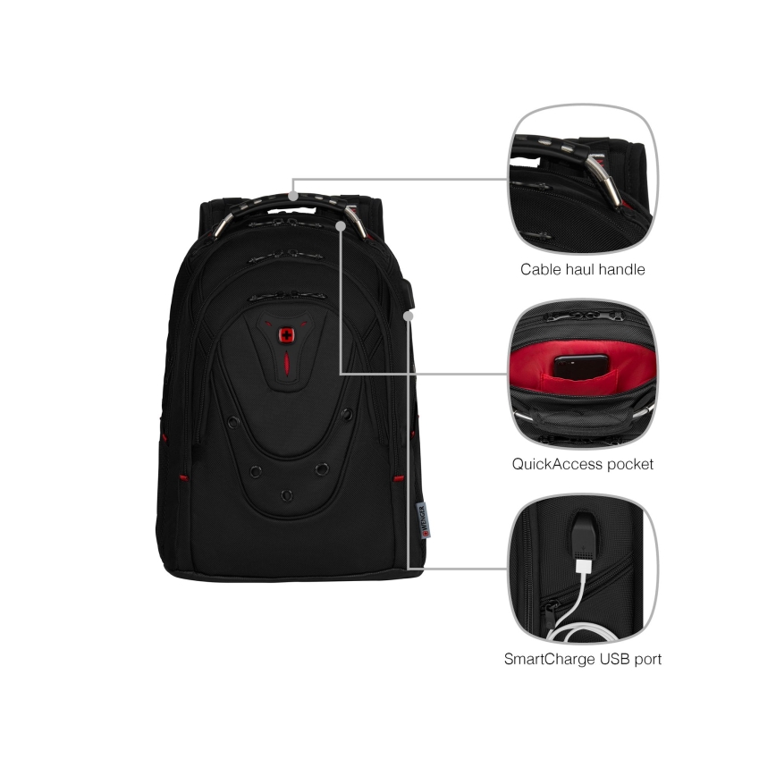 Wenger - Sülearvuti seljakott 26 l 17" tahvelarvuti taskuga 10" Ibex Ballistic Deluxe