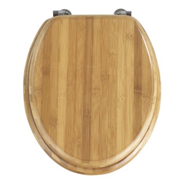 WENKO 144726100 - Tualetiistme kaas BAMBOO 34x41 cm pruun/hõbedane