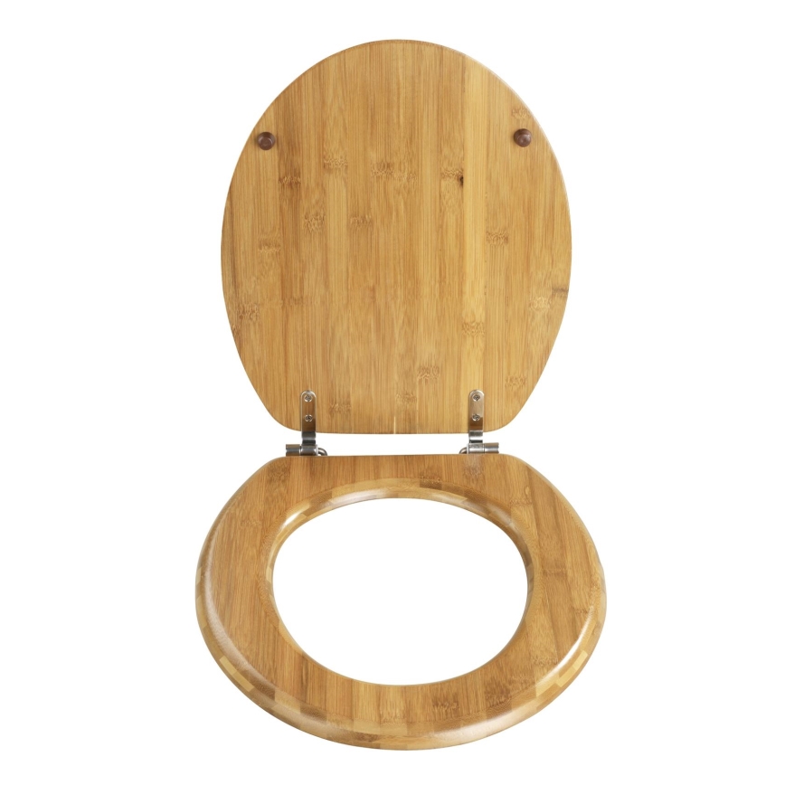 WENKO 144726100 - Tualetiistme kaas BAMBOO 34x41 cm pruun/hõbedane